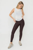 Original Tencel Leggings Hidden Pockets Cocoa Brown 2