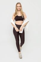 Original Tencel Leggings with Side Pockets Cocoa Brown 3