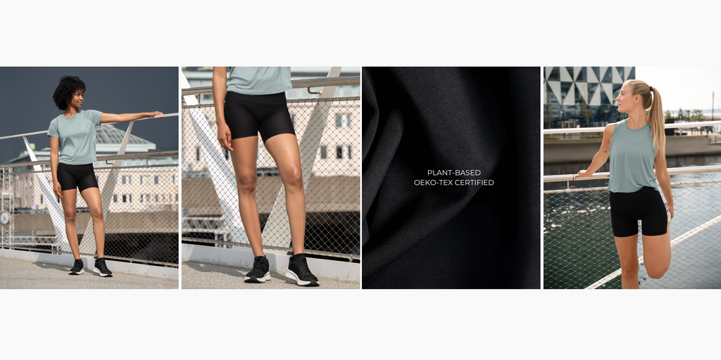 Women_working-out_outdoors_in_Tripulse_tencel_shorts_and_tops